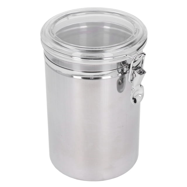 Boîte Scellée en Acier Inoxydable, Contenant de Rangement Alimentaire en Acier Inoxydable Pratique pour Thé pour Biscuits Très Grand 2100 ml