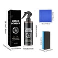 thumbnail image 2 of Wheel Cleaner Non Acid Car Wheel And Tire Cleaner 120Ml Safe For Alloy Chrome And Paint Includes Sponge And Cloth, 2 of 9