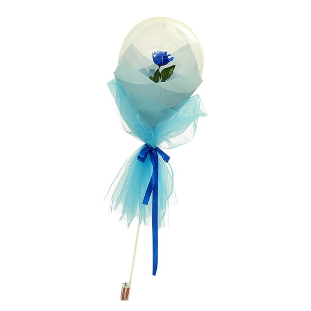 TIMIFIS Valentines Day Balloons LED Rose Bouquet Luminous Christmas Decorate Gift Decoration Party Wedding —Spring