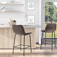 thumbnail image 2 of HOMCOM Modern Bar Stools Set of 2 Counter Height Bar Chairs Kitchen, 2 of 10