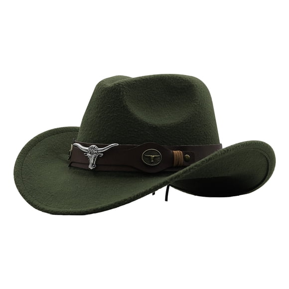 Chapeau de Cowboy pour Hommes, Chapeau pour Hommes Chapeau Tissé Classique de Cattleman pour Femmes Casquettes de Baseball de Cowboy d'Hiver pour l'Extérieur, Accessoires de Mode Automne Hiver
