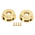thumbnail image 2 of Electrosocket Output Jack Plate, Standard Opening Electric Guitar Jack Cover Glossy Finish  For Musical Instrument Repair Gold, 2 of 8