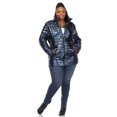 thumbnail image 4 of White Mark Women's Metallic Puffer Coat, 4 of 6