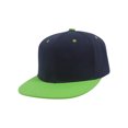 thumbnail image 1 of Top Headwear Flat Bill Adjustable Snapback Cap - Navy/Green, 1 of 2