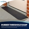thumbnail image 2 of Silver Spring Solid Rubber Threshold Ramp for Wheelchairs, Scooters & More, 1" Rise, Black, 2 of 5