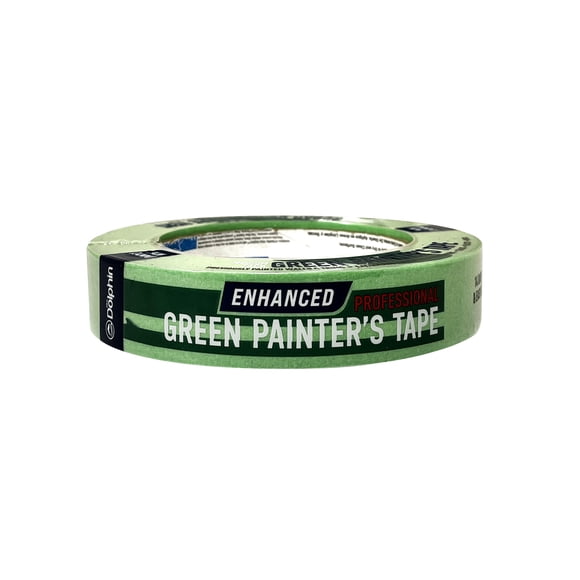 Blue Dolphin 14 Day Enhanced Green Painter's Tape .94" x 60yd (24mm x 54.8m)