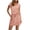 Pink, variant on FRSASU T Shirt Dresses for Women Trendy Tie Waist Striped Dress with Pockets Casual Crewneck Short Sleeve Midi Dress Black