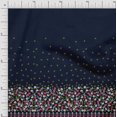thumbnail image 1 of Soimoi Modal Satin Fabric Dot,Leaves & Floral Panel Decor Fabric Printed Yard 42 Inch Wide, 1 of 1