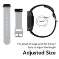 thumbnail image 3 of 26mm Silicone Watch Strap, Flexible Adjusted Replacement Wristband Strap, 3 of 8