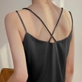 thumbnail image 4 of Besolor Women's Silk Satin Camisole V Neck Spaghetti Strap Cami Tops Summer Basic Blouse Plus Size, 4 of 4