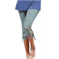 thumbnail image 1 of Womens Relaxed Fit Pants by Generic Summer Casual Drawstring Solid Cropped Cargo Pants, Black, Size XL, 1 of 5