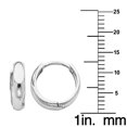 thumbnail image 2 of Precious Stars 14K White Gold 12-mm Hinged Hoop Earrings, 2 of 3