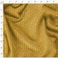 thumbnail image 4 of Soimoi Gold polyester Crepe Fabric Artistic Feather Print Fabric by the Yard 52 Inch Wide, 4 of 5