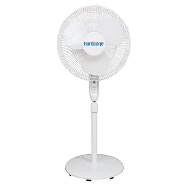 Hurricane Supreme Oscillating Stand Fan w/ Remote 16 in - White