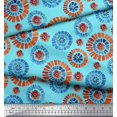 thumbnail image 2 of Soimoi Cotton Poplin Fabric Brush Stroke Abstract Decor Fabric Printed Yard 42 Inch Wide, 2 of 3