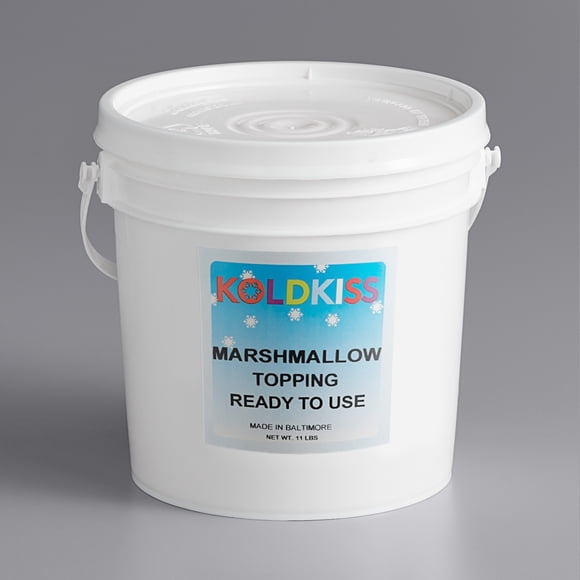 Koldkiss Marshmallow Ready to Use Snowball Topping - 11 lb. Pail