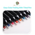 thumbnail image 4 of 36 Colors Art Markers Set Double Tip Broad Fine Point Marker Pen with Carrying Bag, 4 of 8