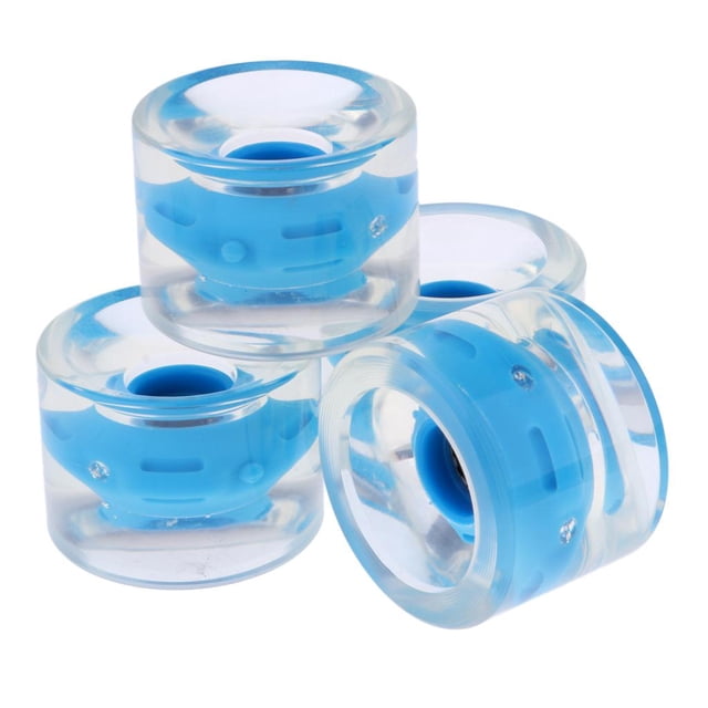 jinwen Lovoski 4x Replacement Light Up Skateboard Longboard Wheels 78a 70mm Blue