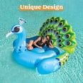 thumbnail image 1 of Joyfy 66" Giant Inflatable Peacock Pool Float for Adults & Kids, Inflatable Animal Summer Swim Pool Raft Toys, 1 of 9