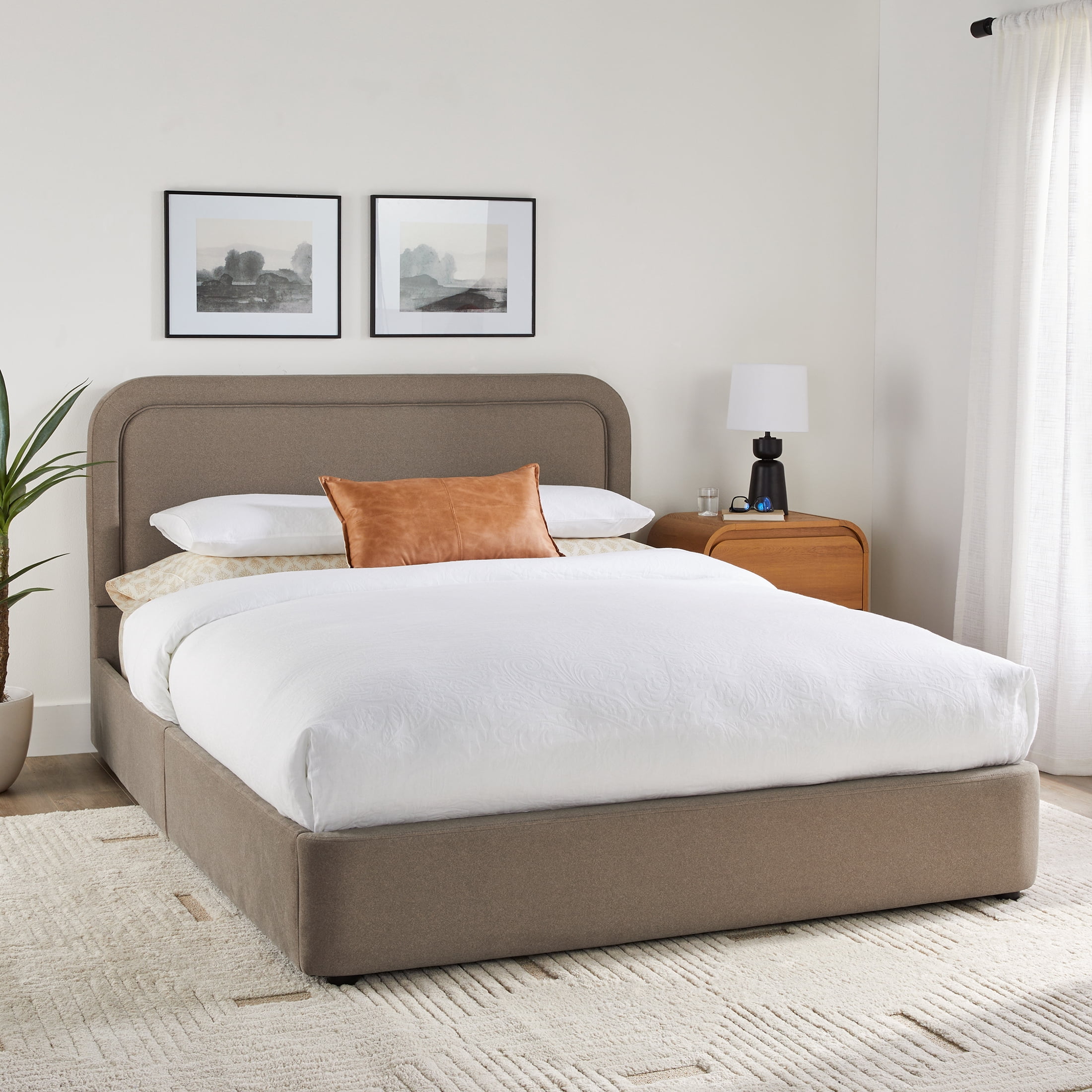 Better Homes & Gardens Juliet Queen Platform Bed, Sand