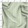 thumbnail image 2 of Soimoi Crepe Silk Fabric Palmette Damask Printed Fabric 1 Yard 42 Inch Wide, 2 of 6
