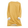 thumbnail image 4 of Vêtements d'Automne Mode Femme Noël Imprimé Manches Régulières Hiver Ample Vacances Décontracté Manches Col Rond Chemise Hauts Tenues Femmes Hiver en Liquidation, 4 of 5