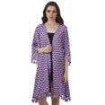 thumbnail image 1 of Moomaya Moss Georgette Printed Shrug Beach Cloth 3/4 Sleeve Cardigans For Women, 1 of 6