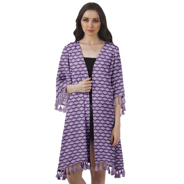 Moomaya Moss Georgette Printed Shrug Beach Cloth 3/4 Sleeve Cardigans For Women