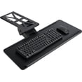 thumbnail image 1 of 26.1 x 9.6 inch Keyboard Tray Under Desk, Adjustable Ergonomic Sliding Computer Keyboard and Mouse Platform Tray Under Table Desk Mount with Height & Tilt Adjustment, 1 of 8
