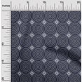thumbnail image 1 of oneOone Cotton Silk Fabric Diamond & Circle Block Printed Craft Fabric BTY 42 Inch Wide, 1 of 4