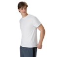 thumbnail image 3 of Hanes T-Shirt à Col Rond à Manches Courtes X-Temp pour Hommes, Lot de 2, TG, Blanc, 3 of 7