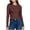 Brown, variant on Yuyuzo Long Sleeve Shirts Womens Crew Neck Slim Fitted Bade Layer Tee Shirts Solid Color Comfy Fall Basic Clothes