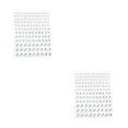 thumbnail image 2 of Wweixi Eye Face Gems Rhinestone Stickers Beads No Glue Eyebrow Rainbow Makeup Jewelry Accessory DIY Decorations Wedding White 2Set, 2 of 6