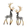 thumbnail image 3 of GROWTH TANK 2 Pcs Figurines Décoratives de Cerfs Table de Fortune pour Fête Étagère Noire, 3 of 9