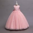 thumbnail image 4 of Kcodviy Spring and Summer New 4 Years Old Girl Clothes Children's Dress Puffy Dress Lavender Dress Baby Princess Dress Girl Model Clothes Girls 6T Catwalk Dress Party Dress, 4 of 8