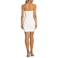 thumbnail image 3 of INSPIRE CHIC Robe Moulante Courte Sans Bretelles pour Femme, Élégante, Encolure Cœur, Coupe Ajustée, Bustier, Blanche, G, 3 of 5