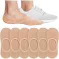 thumbnail image 3 of Ohufall Unisex Socks 6-Pack Ankle Socks Sweat-Absorbent Breathable Invisible Socks, 3 of 4