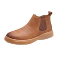 thumbnail image 2 of LSLJS Bottes à la Cheville pour Hommes, Bottes pour Hommes Polyvalentes de Printemps et Mi-Mollet, Couleur Unie, Plates, 2 of 5