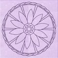 thumbnail image 1 of Ahgly Company Tapis d'Intérieur Lavable en Machine Carré Transitionnel Orchidée Violet, 8 Pieds Carré, 1 of 7