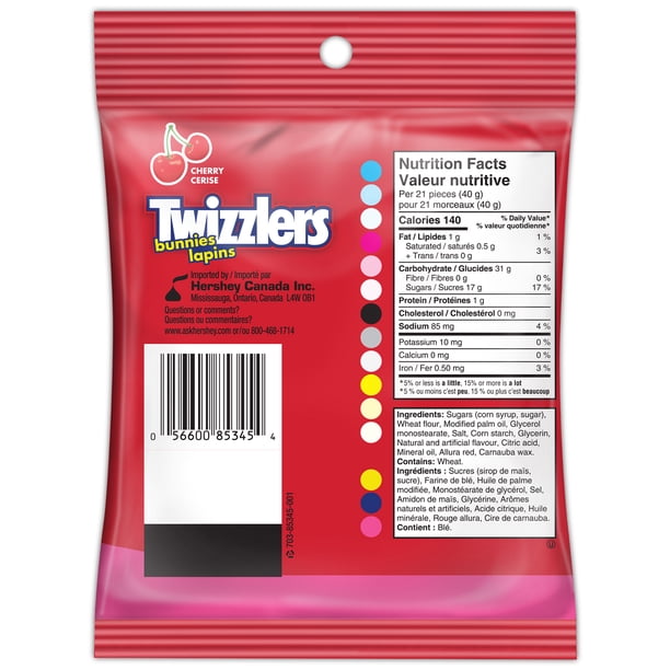 TWIZZLERS Cherry Bunnies, 200g - Walmart.ca