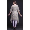 thumbnail image 2 of Bimba Hauts Imprimés Floraux Bouquet Violet et Roses pour Femmes Kurti Asymétrique Robe d'Été pour Filles Très Grand, 2 of 6