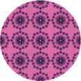 thumbnail image 1 of Ahgly Tapis Rond Lavable en Machine Intérieur Transitionnel Violet Cramoisi, 3 Pieds Rond, 1 of 7