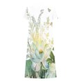thumbnail image 5 of SMihono Robe d'Été pour Femmes Grande Taille Mode Femmes Été Imprimé Décontracté Col en V Bouton Manches Courtes Vacances Poches Robe, 5 of 5