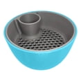 thumbnail image 1 of Ensemble de Bols Pistache pour Vaisselle avec Support de Rangement et Grand Plat Double Bol de Service pour Collations avec Compartiment Séparé pour Déchets Alimentaires pour Edamame Cerises Maïs Soufflé et Fruits, 1 of 6