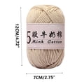 thumbnail image 3 of Clearance Tyidzon Wool Yarn for Crocheting Soft Crochet Thread Yarn, Lightweight Wool Yarn for Crochet Hand Knitting Crocheting Crafting, 3 of 6