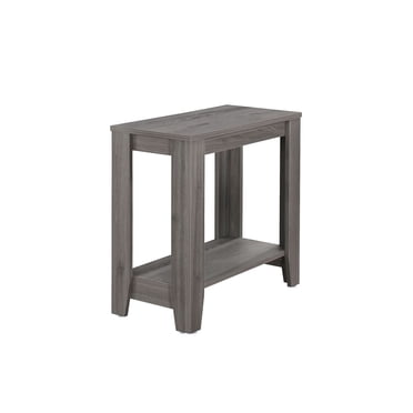 Monarch Specialties Accent Table, Side, End, Nightstand, Lamp, Living Room, Bedroom, Laminate, Grey, Transitional
