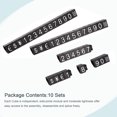 thumbnail image 2 of Uxcell Adjustable Mini Cube Price Tag Display Number Silver on Black 6.3x9mm 14Pcs, 2 of 5