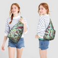 thumbnail image 4 of Cute Cartoon Shark Sling Backpack - Playful Underwater Shark Pattern, Lightweight & Durable (Marine Life Lover Gift), 4 of 4