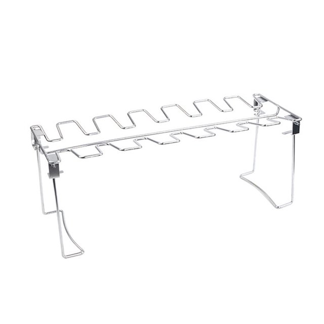 Poêles en Acier Inoxydable pour la Cuisson Support de Grille pour Ailes et Jambes de Poulet en Acier Inoxydable pour Fête Bbq