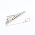 thumbnail image 3 of ZheElen 1pc Men Metal Silver Tone Simple Necktie Tie Bar Clasp Clip Clamp Pin, 3 of 5